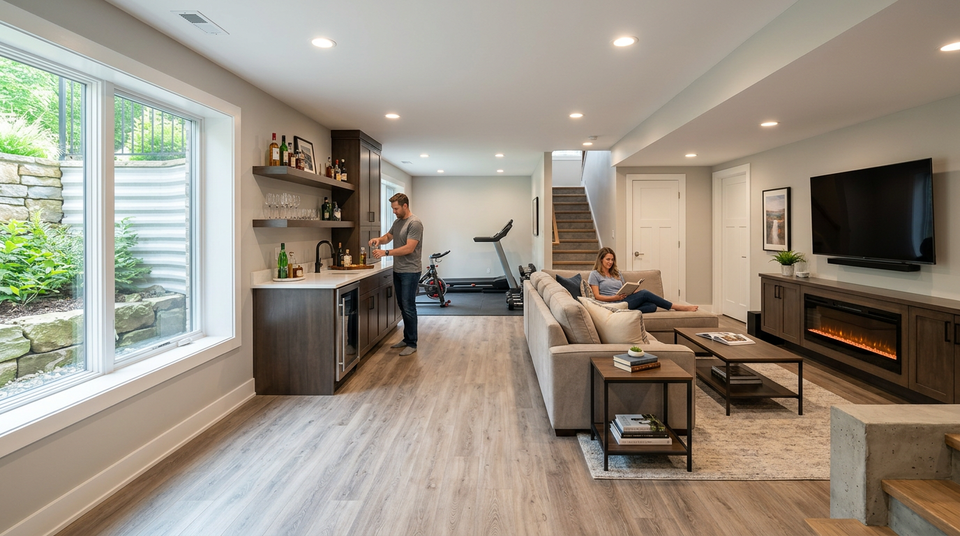 Featured image: basement remodel cost